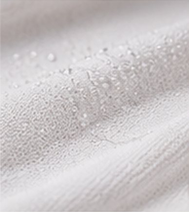 Close-up of sweat-wicking fabric